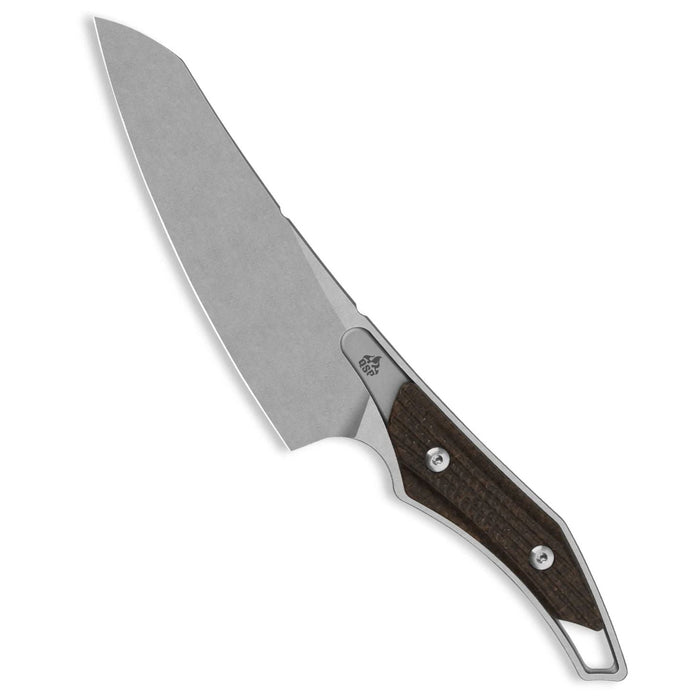 QSP QS172-C1 T-Cook (Nitro V, Wharncliffe, Stonewashed, Glow-in-the-Dark Micarta, Sheath) Fixed Blade Knife