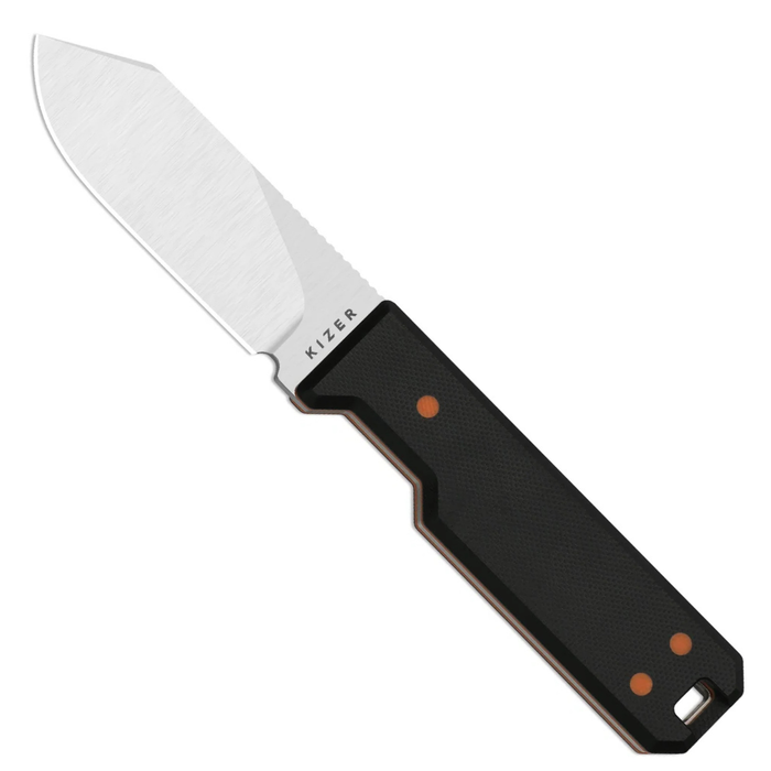 Kizer 1133A3 Abrams (14C28N, Spey Point, Satin, G10) Fixed Blade Knife
