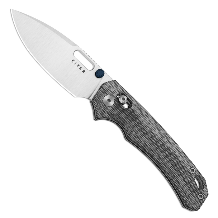 Kizer V3802CDA1 Outposter (Nitro-V, Drop Point, Satin, Norplex UltreX Micarta, Clutch Lock) Pocket Knife