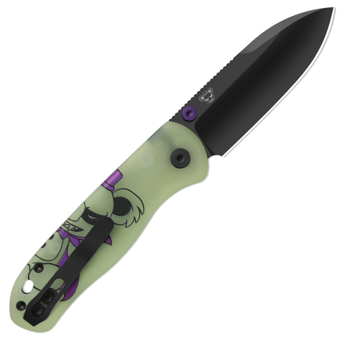 Kizer Ki3619HW1 Drop Bear (ELMAX, Drop Point, Matte DLC Ultra, GID G10, Button Liner Lock) Folding Pocket Knife
