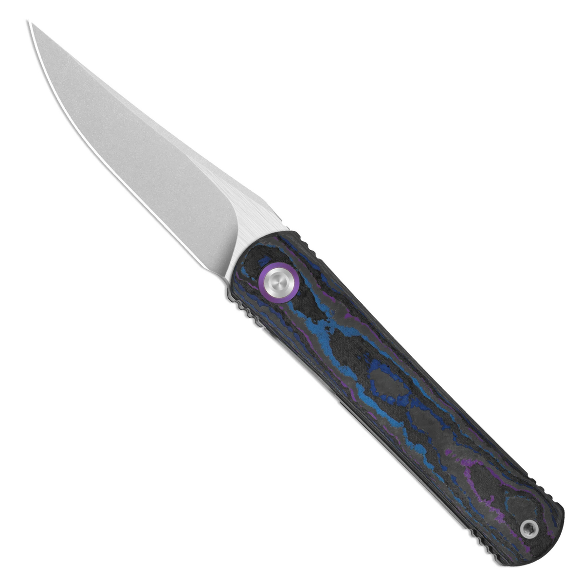 Kizer ZX-3499.3A2 Feist 3 (CPM S90V, Clip Point, Stonewashed