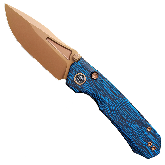 REMETTE RNGC7 RT-Rhino (14C28N, Copper TiNi, Drop Point, G10, Blue/Black) Folding Knife