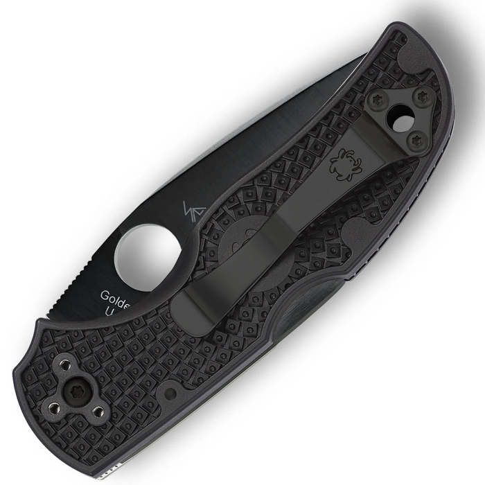 Spyderco C41SBBK5 Native 5 (CPM S30V, Drop Point, DLC. SpyderEdge, Black, FRN) Lightweight Pocket Knife