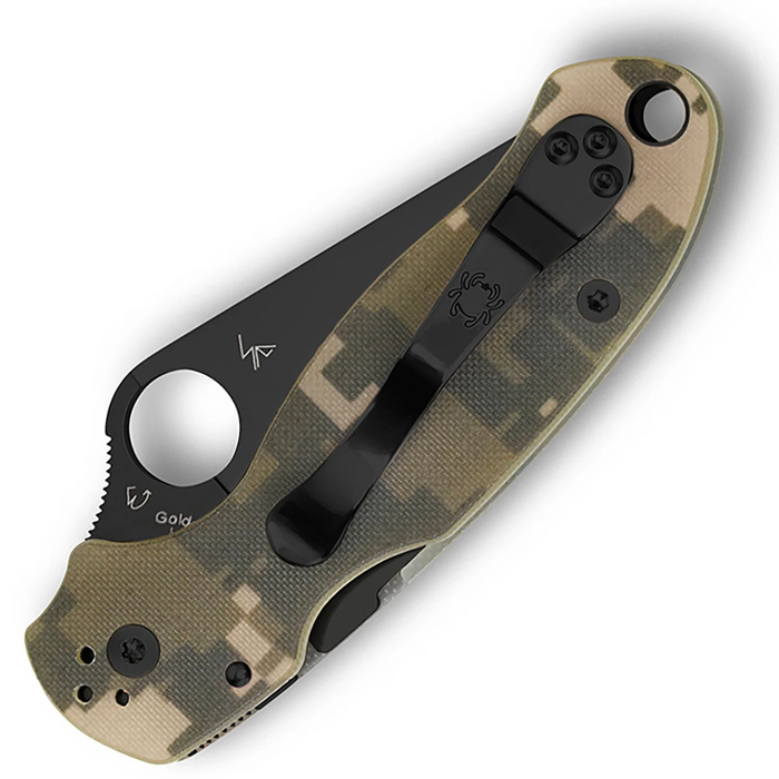 Spyderco C223GPCMOBK Para 3 (CPM S45VN, Clip Point, DLC, Black G10, Compression Lock) Pocket Knife