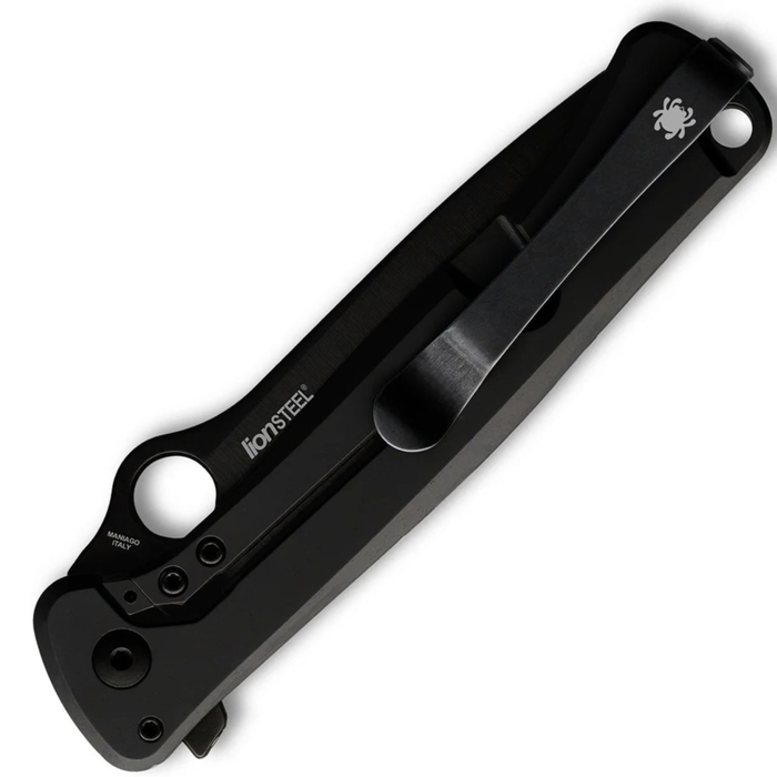 Spyderco C271TIBKPBK Slym (M390, Drop Point, Black WCC PVD Coating, Titanium & Dark Matter Polar FatCarbon Carbon Fiber) Folding Knife