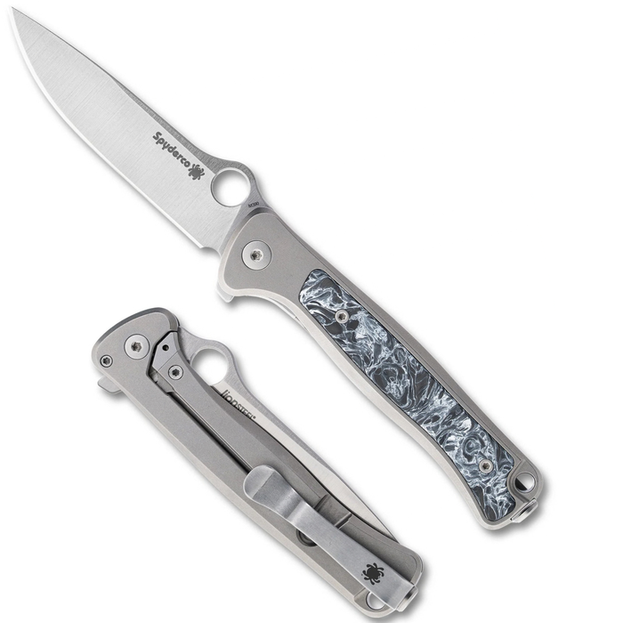 Spyderco C279TIP Thyn (M390, Drop Point, Gray PVD Coating, Titanium) Folding Knife