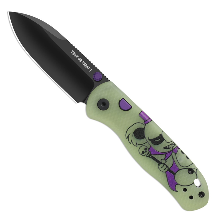 Kizer Ki3619HW1 Drop Bear (ELMAX, Drop Point, Matte DLC Ultra, GID G10, Button Liner Lock) Folding Pocket Knife