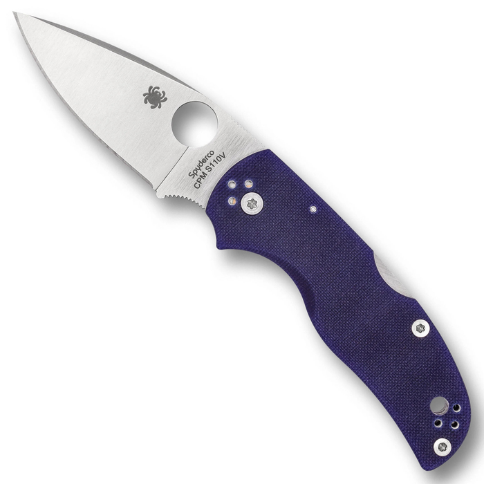 Spyderco C41GPDBL5 Native 5 (CPM S110V, Drop Point, G10, Blue) Pocket Knife