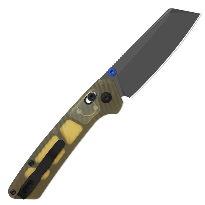 Kizer K3693ACS3 Madrac CL AirTi (M390, Sheepsfoot, Matte DLC Ultra, PEI, Clutch Lock) Folding Pocket Knife