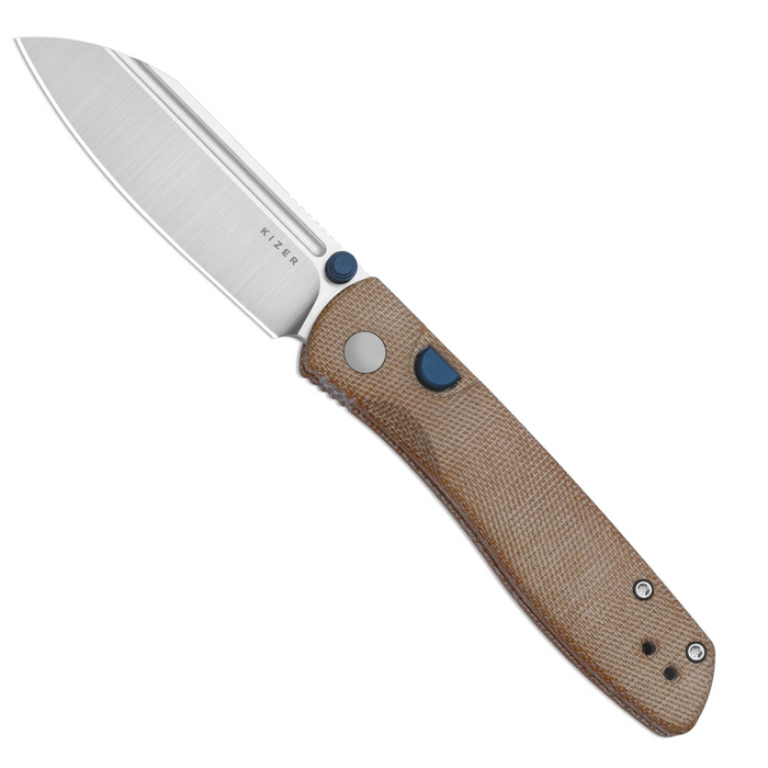 Kizer V3698A2 Renissance (N690, Satin, Sheepsfoot, Norplex UltreX Micarta) Pocket Knife