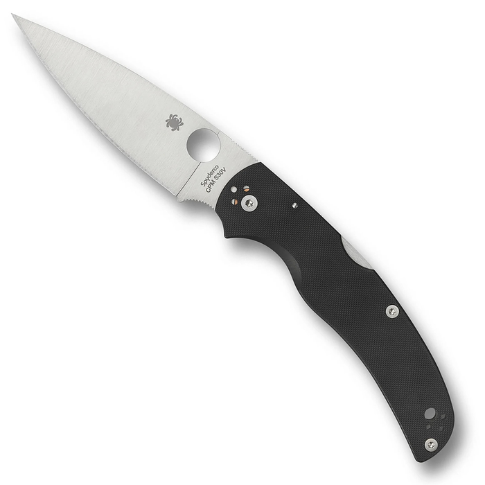 Spyderco C244GP Native Chief (CPM S30V, Drop Point, Satin, Black G10, Back Lock) Pocket Knife