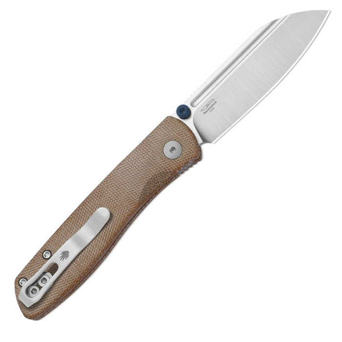 Kizer V3698A2 Renissance (N690, Satin, Sheepsfoot, Norplex UltreX Micarta) Pocket Knife