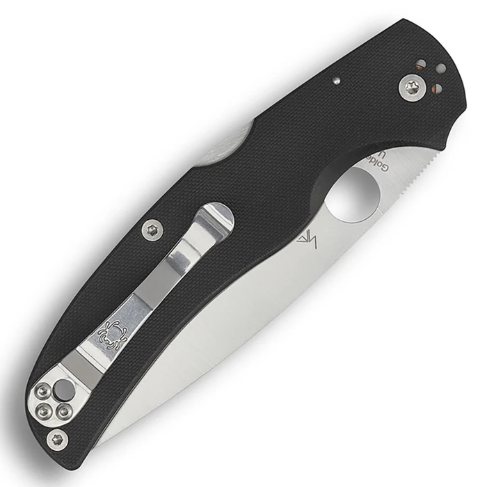 Spyderco C244GP Native Chief (CPM S30V, Drop Point, Satin, Black G10, Back Lock) Pocket Knife