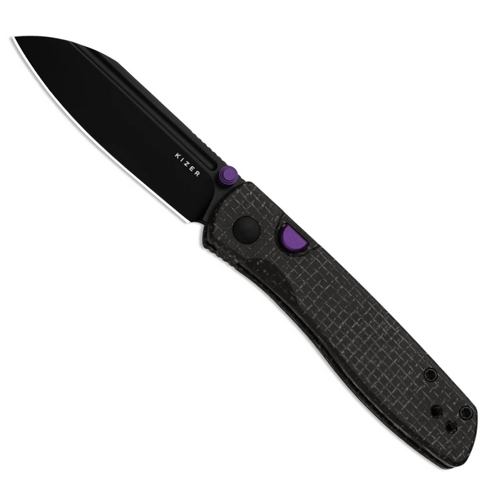Kizer V3698A1 Renissance (N690, Black PVD Coating, Micarta, Sheepsfoot) Pocket Knife