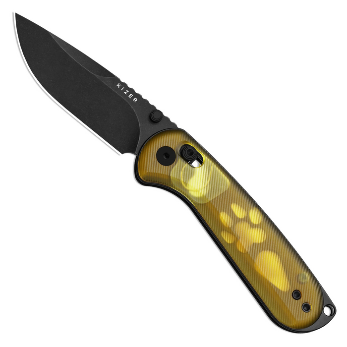 Kizer V3790A1 Buddy II (AEB-L, PVD Coating, Stonewashed, PEI, Drop Point) Pocket Knife