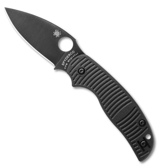 Spyderco C123GPBKMCBK Sage 5 Salt (CPM MagnaCut, Leaf, Black G10, Compression Lock) Pocket Knife