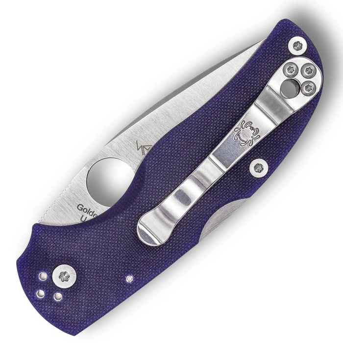 Spyderco C41GPDBL5 Native 5 (CPM S110V, Drop Point, G10, Blue) Pocket Knife