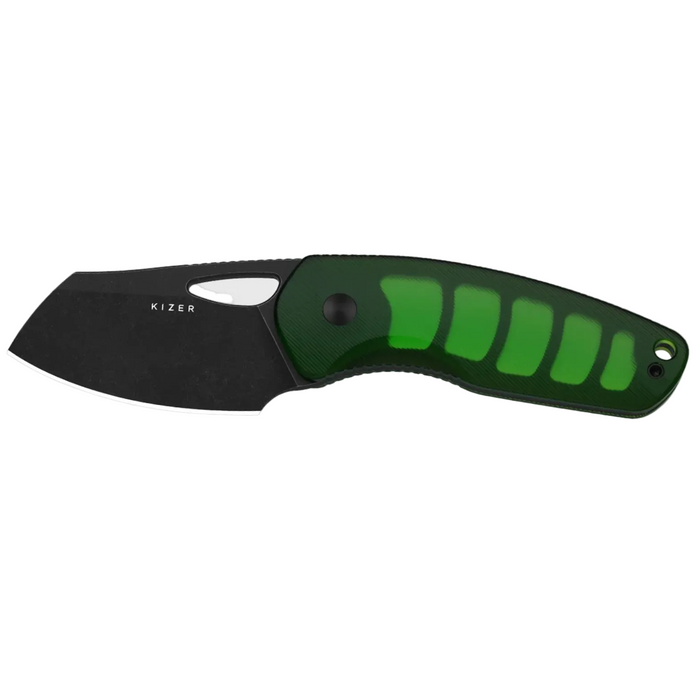 Kizer 1074A2 Hornet (14C28N, Black PVD, Stonewashed, Sheepsfoot, Acrylic) Fixed Blade Knife