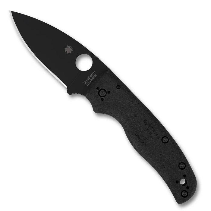 Spyderco C229PBBK Shaman Lightweight (CTS BD1N, Drop Point, Black FRN, Compression Lock) Pocket Knife