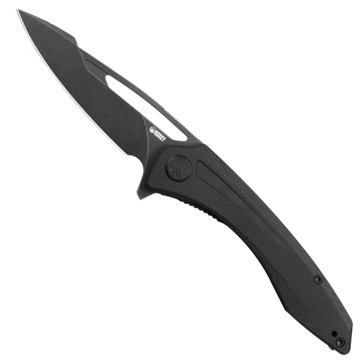 Kubey KU345T Merced (14C28N, Drop Point, Blackwash, Black G10, Liner Lock) Folding Pocket Knife
