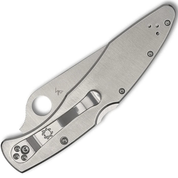 Spyderco C07P Police (VG-10, Clip Point, Satin, Stainless Steel) Folding Knife