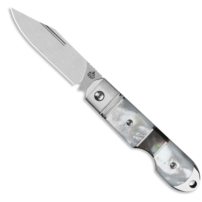QSP QS171-C Moray (Vanax, Spear Point, Satin, Solid Mother of Pearl) Limited Edition Slip Joint Pocket Knife