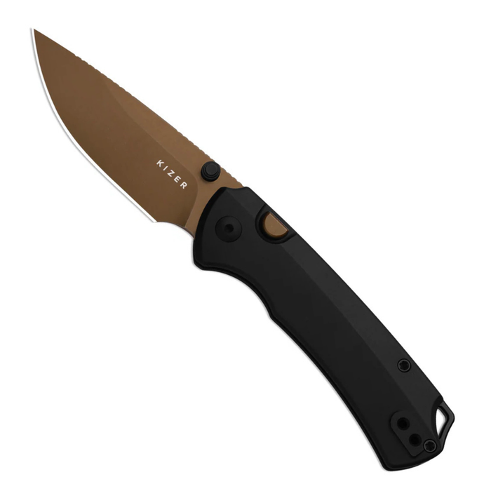 Kizer Ki3490.2BDA2 T1 BD (Elmax, Sunset Metal DLC, Titanium, Drop Point) Pocket Knife