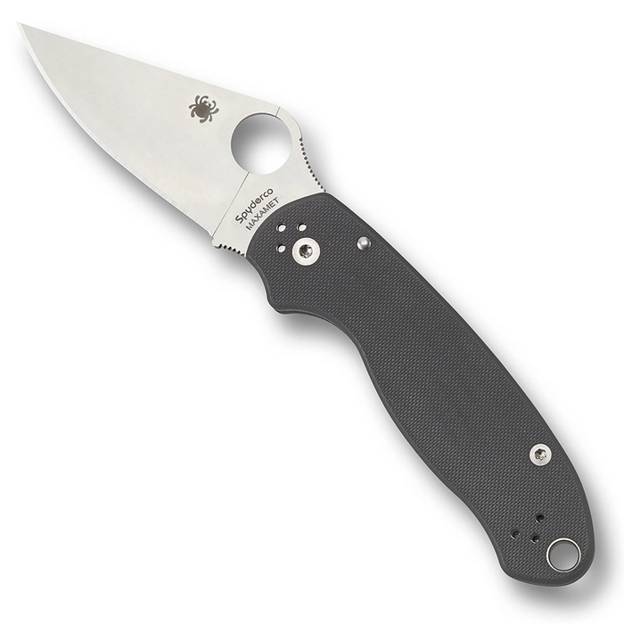 Spyderco C223GPDGY Para 3 (Maxamet, Clip Point, Satin, Gray G10, Compression Lock) Pocket Knife