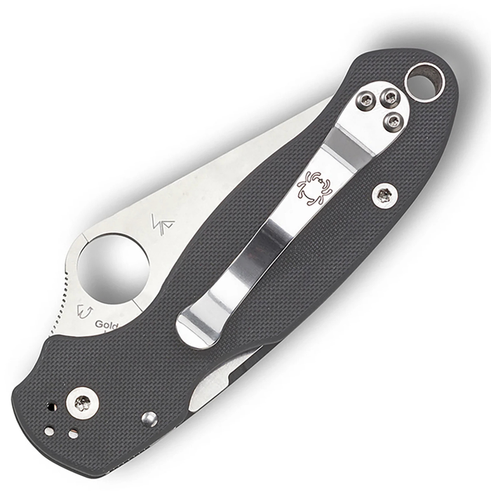 Spyderco C223GPDGY Para 3 (Maxamet, Clip Point, Satin, Gray G10, Compression Lock) Pocket Knife