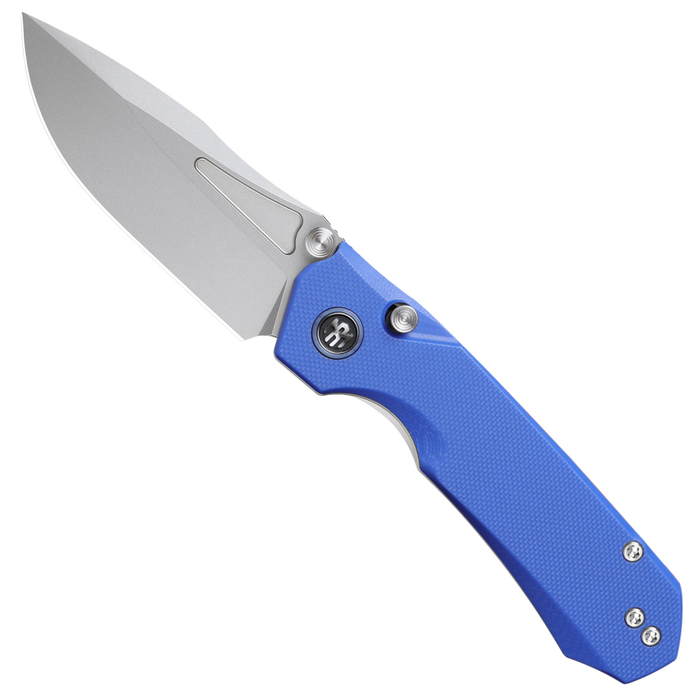 REMETTE RNGD4 RT-Rhino (D2, Bead Blast, Drop Point, G10, Blue) Folding Knife