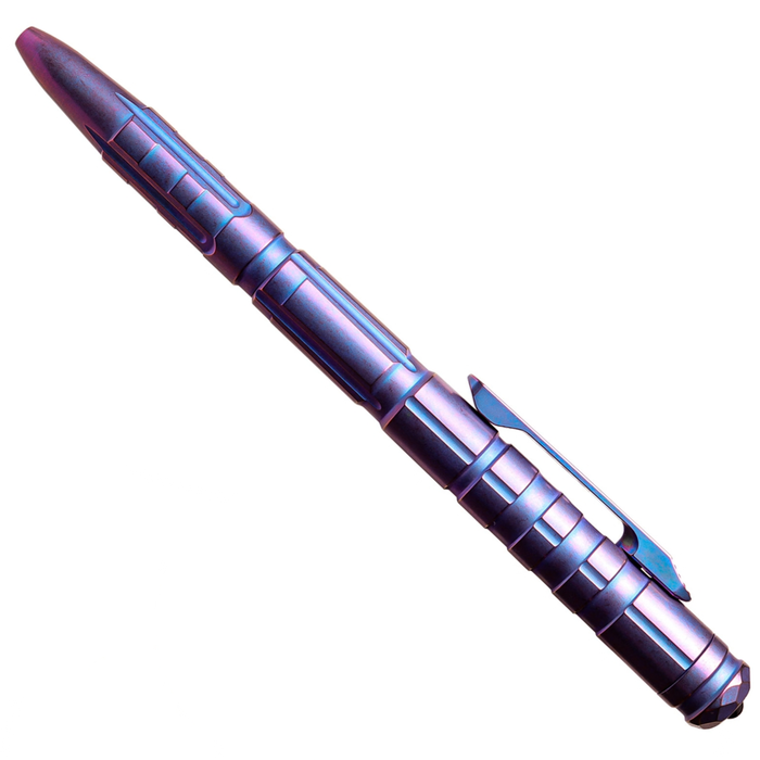 REMETTE RT-TP1D Tactical Slide Click Pen (Blurple Titanium, Glassbreaker) Tactical Pen