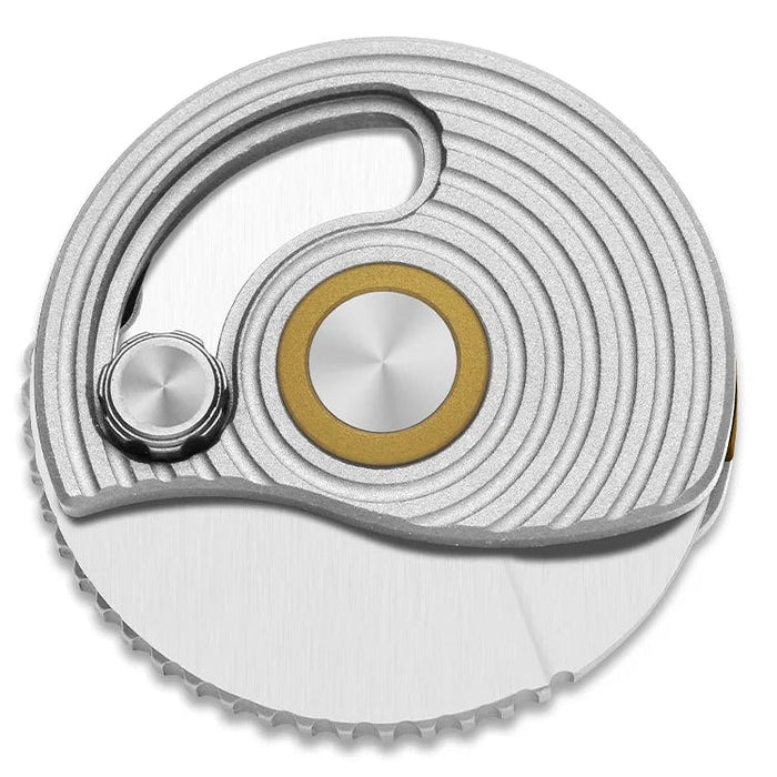 Kizer V2757A3 Snail Trail (AEB-L, Hawkbill, Satin, Aluminum) Slip Joint Pocket Knife