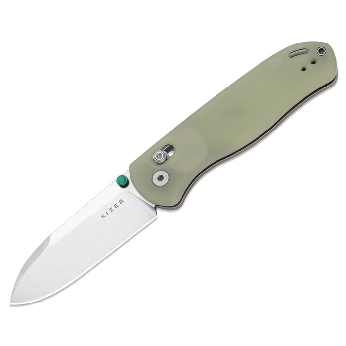 Kizer V3619A20 Drop Bear (Nitro-V, Drop Point, Stonewashed, GID G10, Clutch Lock) Pocket Knife