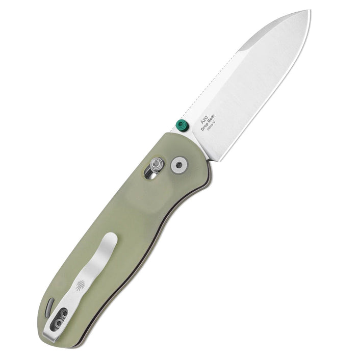 Kizer V3619A20 Drop Bear (Nitro-V, Drop Point, Stonewashed, GID G10, Clutch Lock) Pocket Knife