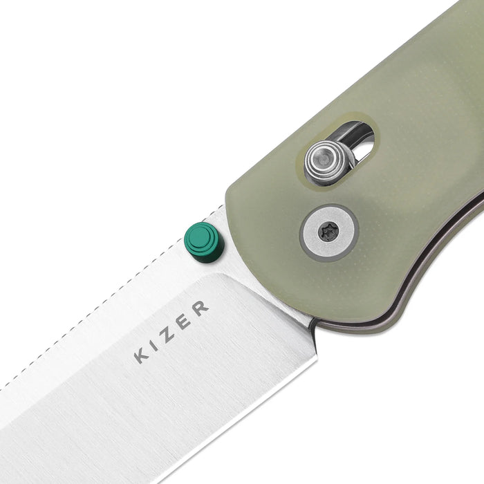 Kizer V3619A20 Drop Bear (Nitro-V, Drop Point, Stonewashed, GID G10, Clutch Lock) Pocket Knife