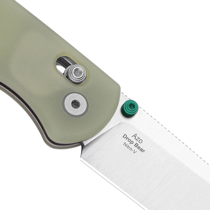 Kizer V3619A20 Drop Bear (Nitro-V, Drop Point, Stonewashed, GID G10, Clutch Lock) Pocket Knife