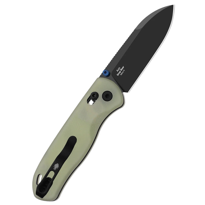 Kizer V3619A21 Drop Bear (Nitro-V, Drop Point, Black PVD, GID G10, Clutch Lock) Pocket Knife