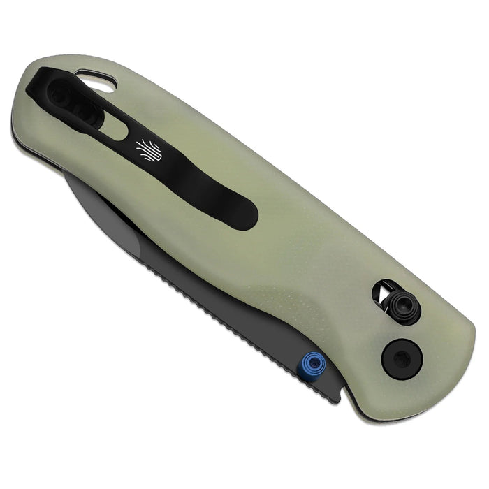 Kizer V3619A21 Drop Bear (Nitro-V, Drop Point, Black PVD, GID G10, Clutch Lock) Pocket Knife
