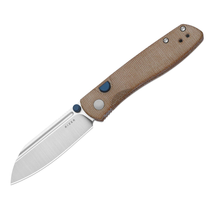 Kizer V3698A2 Renissance (N690, Satin, Sheepsfoot, Norplex UltreX Micarta) Pocket Knife