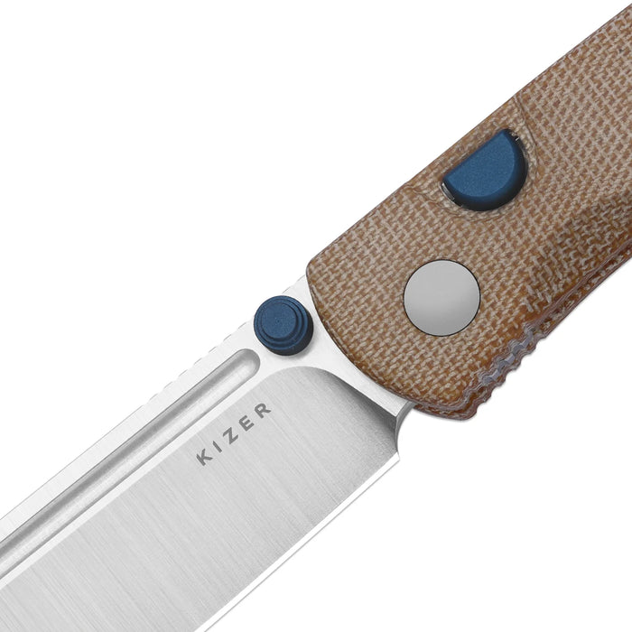 Kizer V3698A2 Renissance (N690, Satin, Sheepsfoot, Norplex UltreX Micarta) Pocket Knife