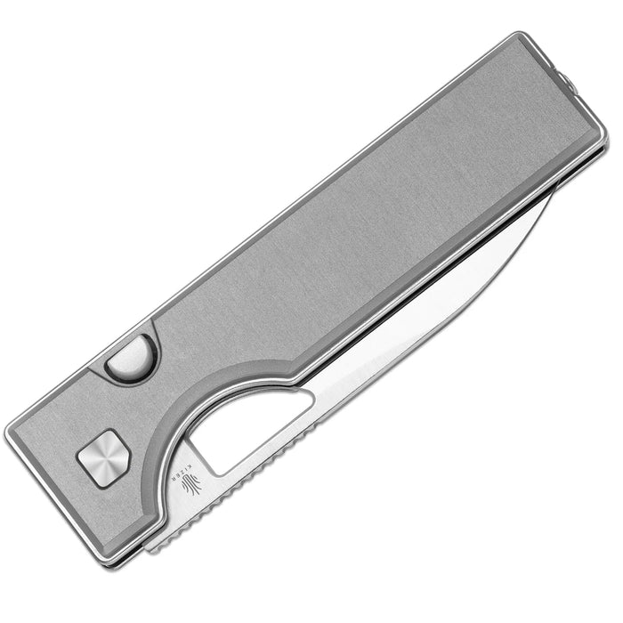 Kizer V3708A1 Little Ringbo (AEB-L, Satin, Drop Point, Aluminum) Pocket Knife