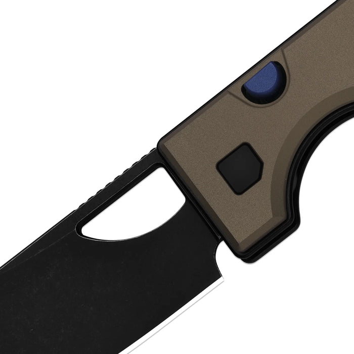 Kizer V3708A2 Little Ringbo (AEB-L, Drop Point, PVD Coating & Stonewashed, Aluminum) Pocket Knife