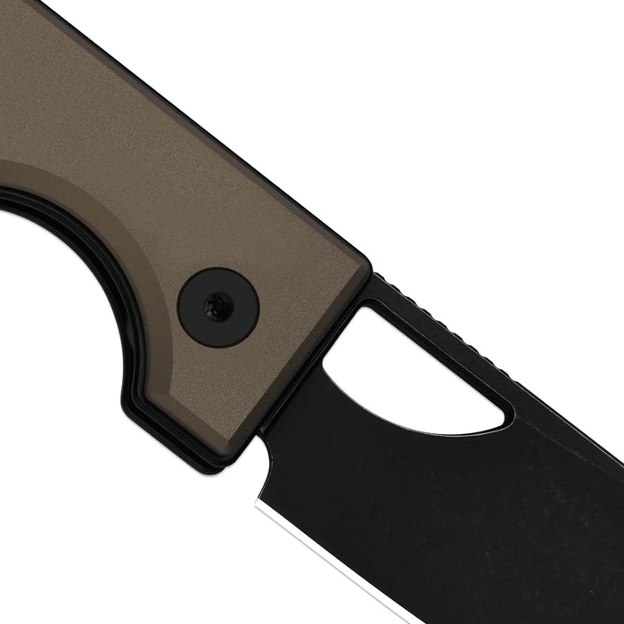 Kizer V3708A2 Little Ringbo (AEB-L, Drop Point, PVD Coating & Stonewashed, Aluminum) Pocket Knife