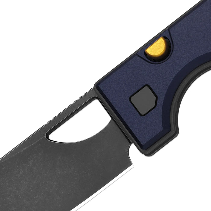 Kizer V3708A3 Little Ringbo (AEB-L, PVD Coating & Stonewashed, Drop Point, Aluminum) Pocket Knife