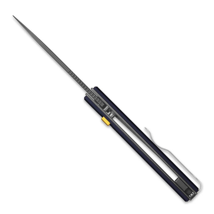 Kizer V3708A3 Little Ringbo (AEB-L, PVD Coating & Stonewashed, Drop Point, Aluminum) Pocket Knife