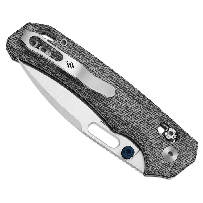 Kizer V3802CDA1 Outposter (Nitro-V, Drop Point, Satin, Norplex UltreX Micarta, Clutch Lock) Pocket Knife