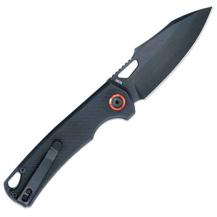 CobraTec CTWOLAUTOBLK Wolverine (D2, Drop Point, G10, Side Button) Automatic Pocket Knife