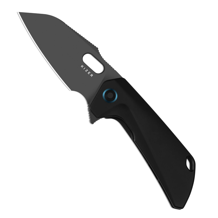 Kizer Ki3701A2 Takahe (S35VN, Sheepsfoot, Matte DLC Ultra, Titanium, Frame Lock) Pocket Knife