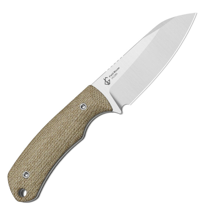 Kizer 1135A4 Field Mouse (14C28N, Sheepsfoot, Satin, Norplex UltreX Micarta) Fixed Blade Knife