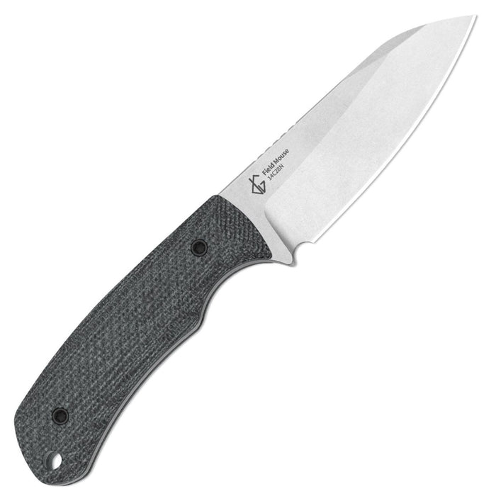 Kizer 1135A3 Field Mouse (14C28N, Sheepsfoot, Stonewashed, Norplex UltreX Micarta) Fixed Blade Knife